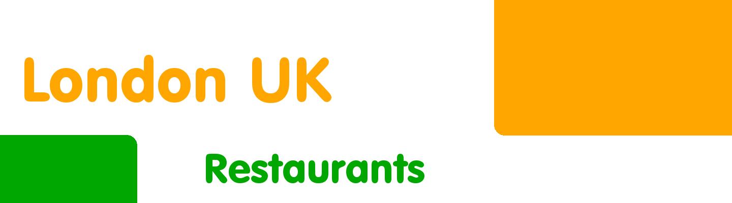Best restaurants in London UK - Rating & Reviews